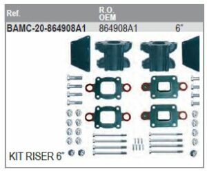 KIT RISER 6”- V8 MERCRUISER